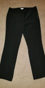 Black pinstripe slacks. NY&C